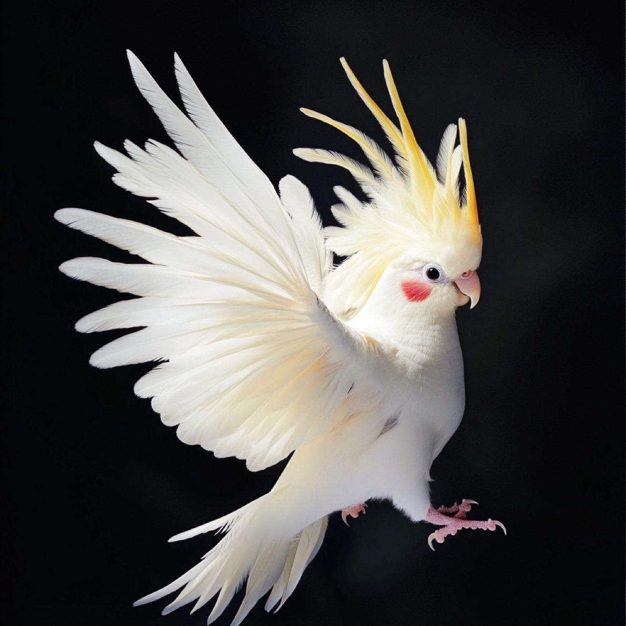 她养了一只玄凤